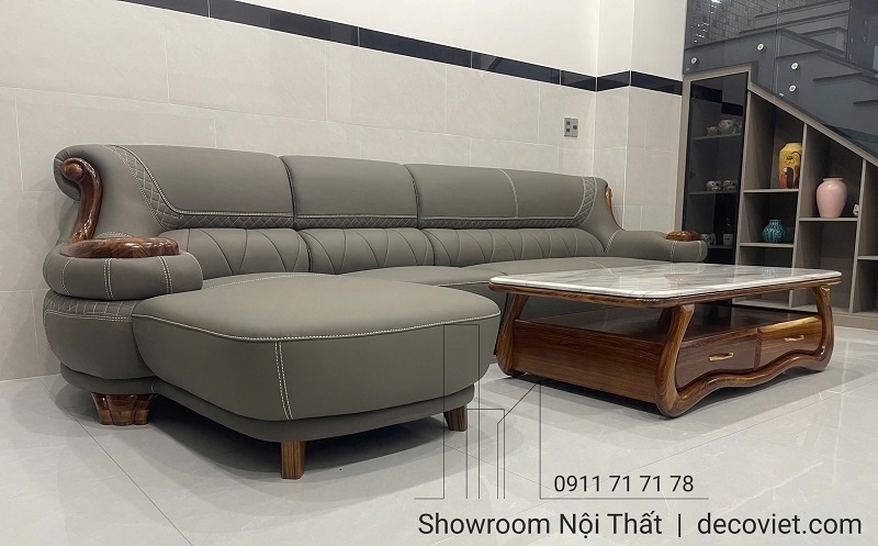 Sofa Gỗ Bọc Da Nhập Khẩu 1048T