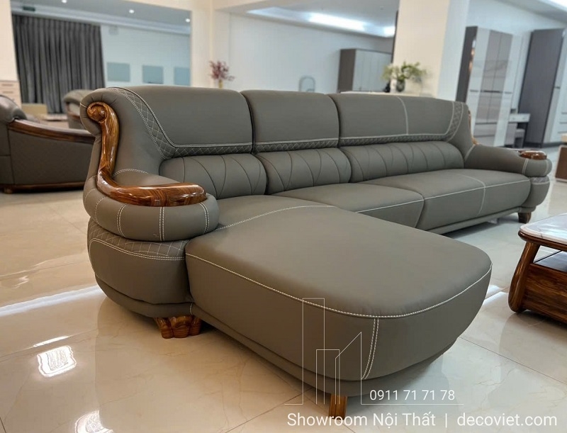 Sofa Gỗ Bọc Da Nhập Khẩu 1048T