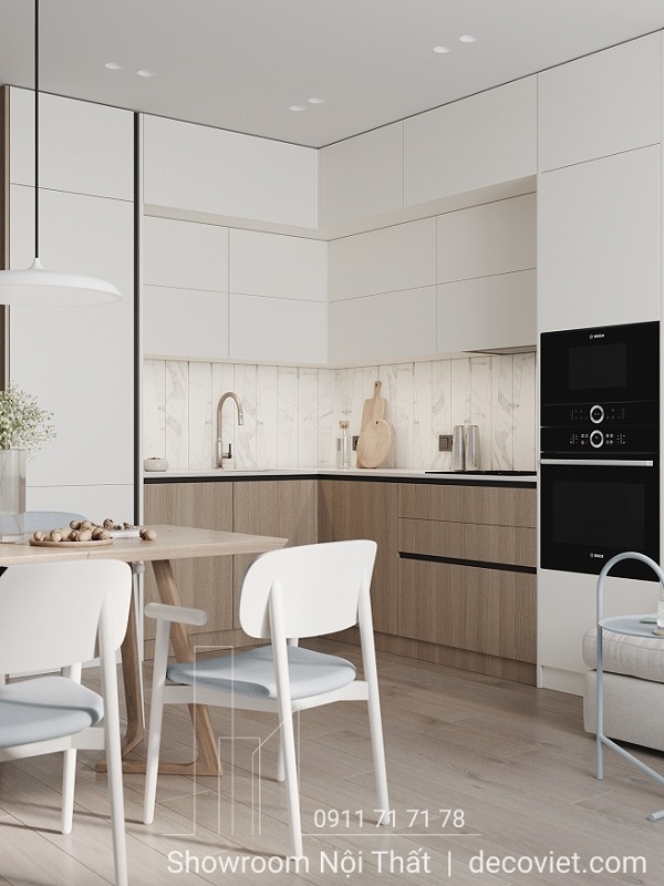 Tủ Bếp Chữ L Hiện Đại 1169T