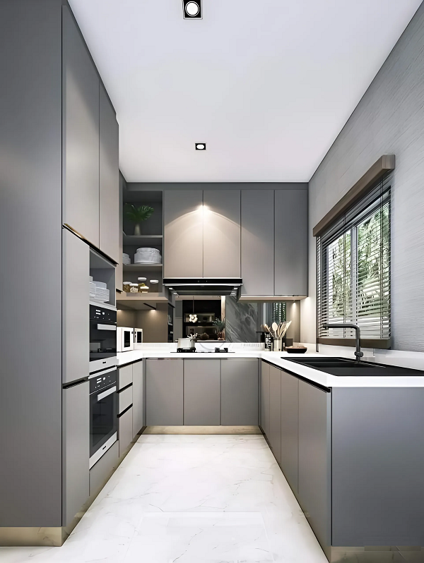 Tủ Bếp Chữ U Hiện Đại 415T