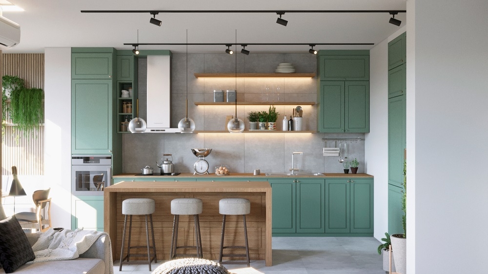 Tủ Bếp Gỗ Giá Rẻ 404S