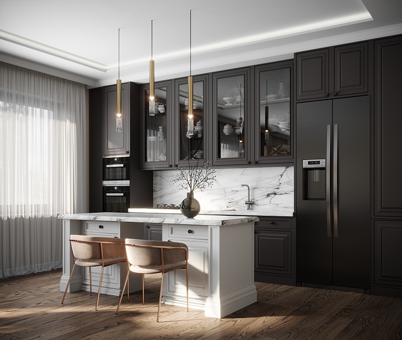 Tủ Bếp Gỗ Cao Cấp 442T