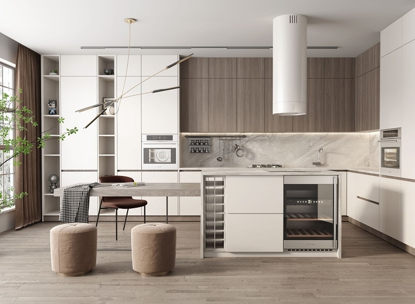 Tủ Bếp Gỗ Công Nghiệp 411T