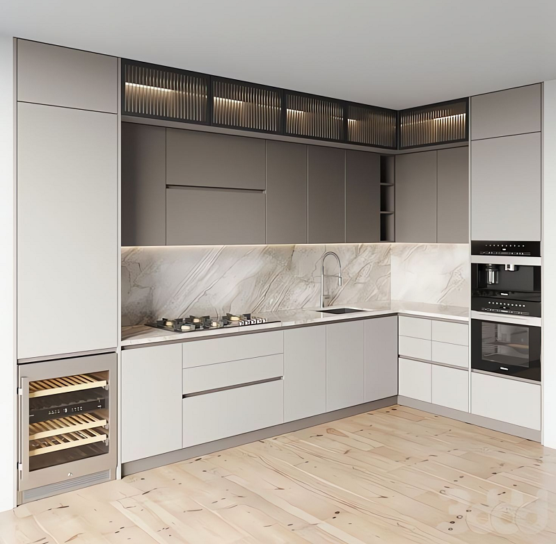 Tủ Bếp Gỗ Công Nghiệp 423T