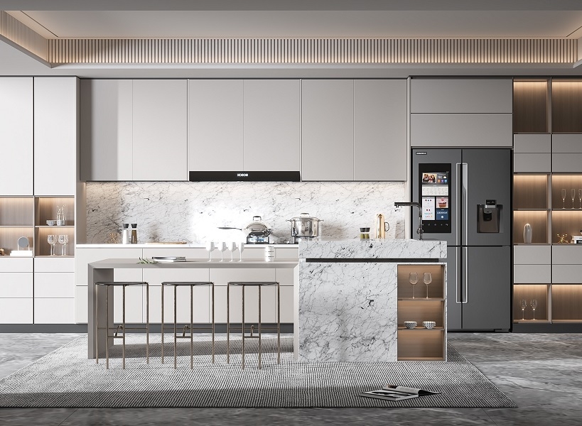 Tủ Bếp Gỗ Hiện Đại 412T