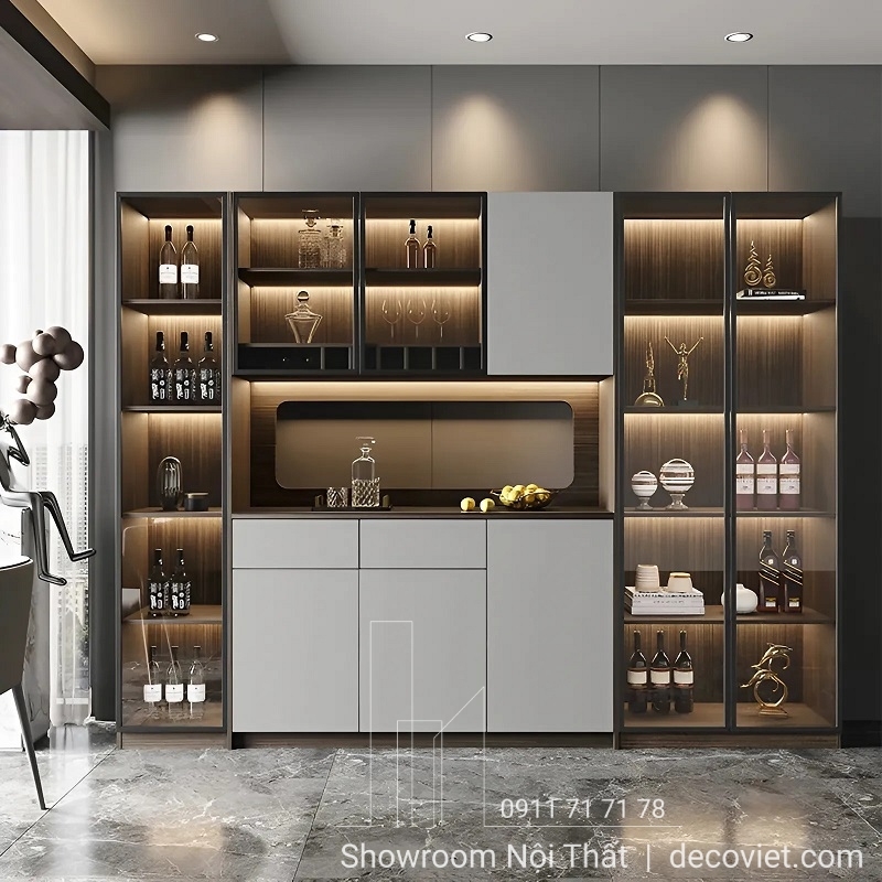 Tủ Rượu Gỗ Đẹp 2039T