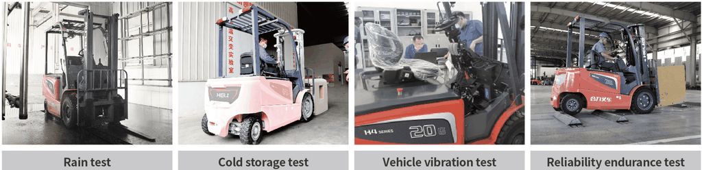 Kiểm tra nghiêm ngặt về chất lượng xe nâng điện H4 Series Heli