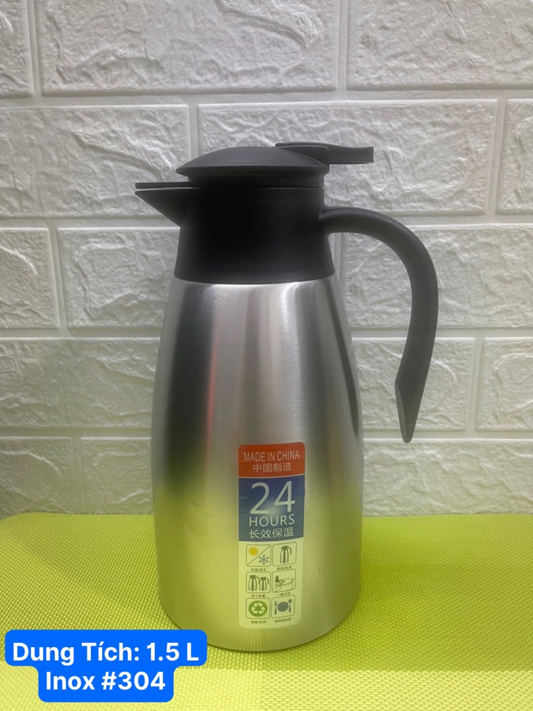 Bình Inox #304 Cao Cấp Giữ Nhiệt [ Nhiều Màu Sắc ] _ Dung Tích : 1.5 Lít & 2 Lít
