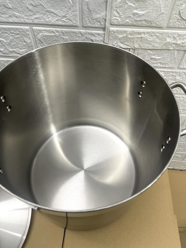 Nồi Inox 2 Quai Cao Cấp 3 Đáy _ Dung Tích: 17Lít _ [ KT: 28cm x 28cm ]