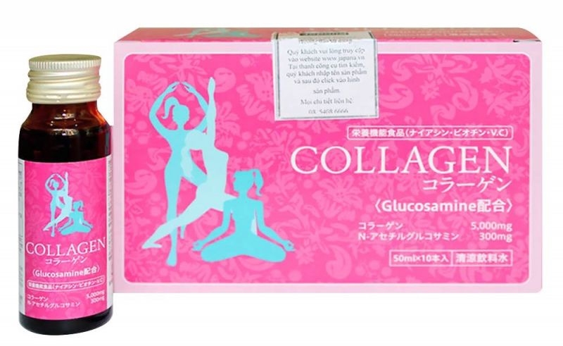 Nước uống Collagen Glucosamine (Hộp 10 chai x 50ml)