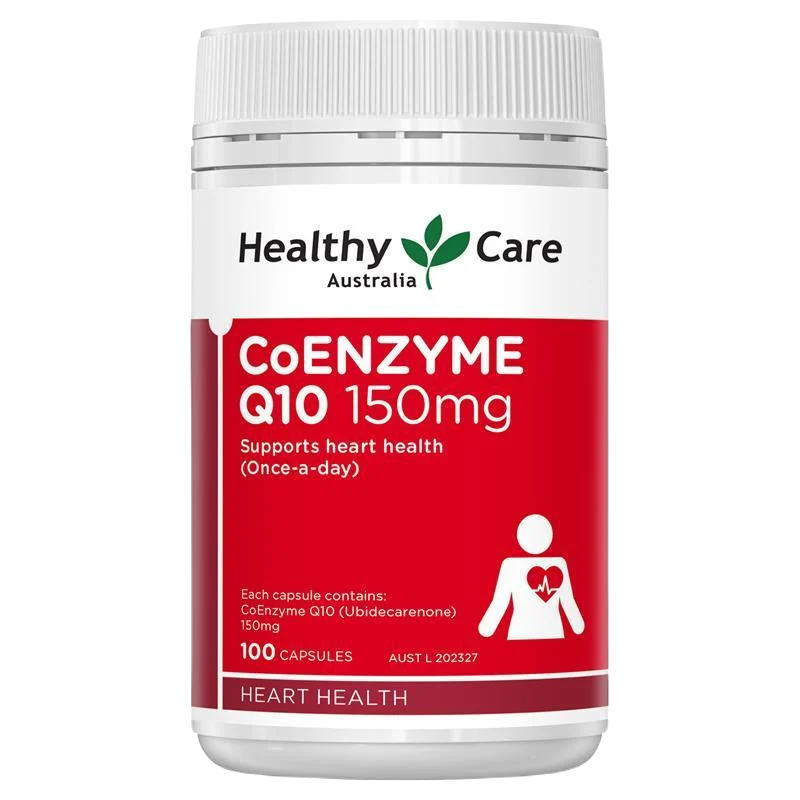 Bổ tim Coenzyme Q10 150mg Healthy Care Úc tăng cường sức khỏe tim mạch 100 viên
