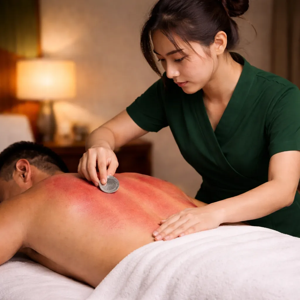 Cạo gió kết hợp giải mỏi