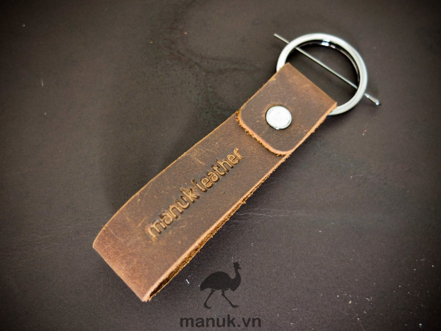 Móc khoá da - keychain Manuk leather strap