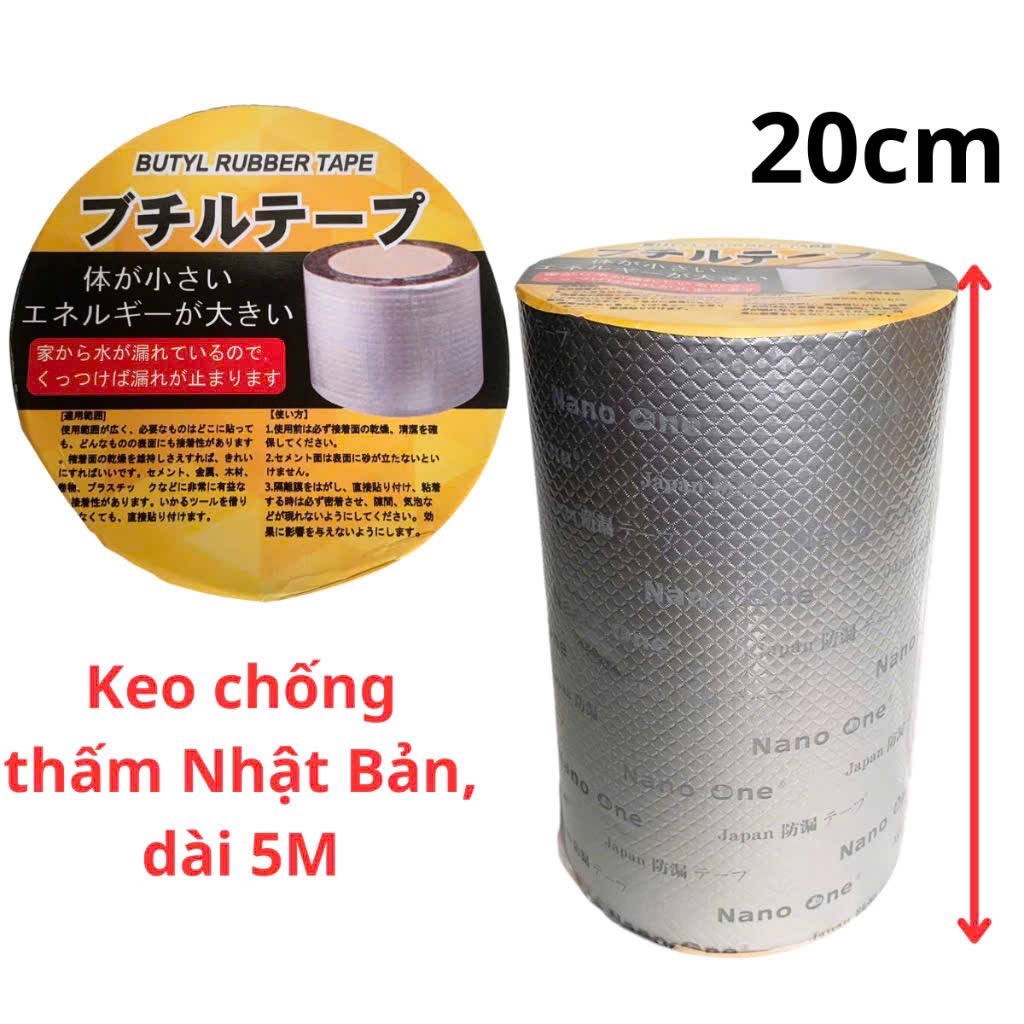 CUỘN BĂNG KEO CHỐNG THẤM XỊN SIZE 20cm x 5 Mét (4)