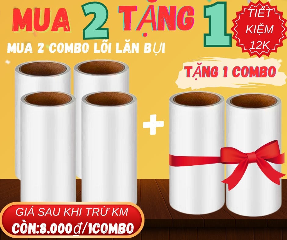 Combo 2 Lõi Lăn Bụi Mẫu 10cm Loại Dầy Nhiều Tờ (2)