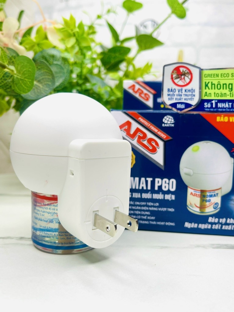 Bộ xông đuổi muỗi ARS Nomat P60 từ Nhật Bản Chính Hãng Sử Dụng 60 Ngày