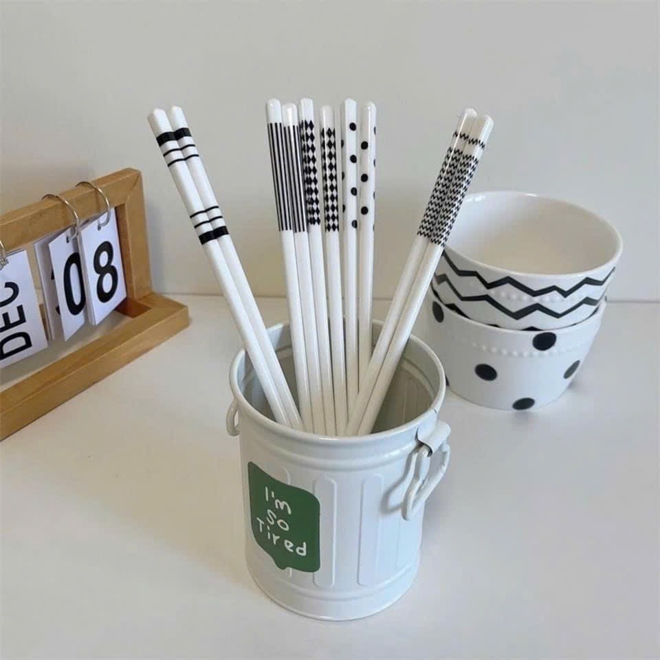 Bộ 5 Đôi Đũa Sứ An Toàn Khi Dùng (3)