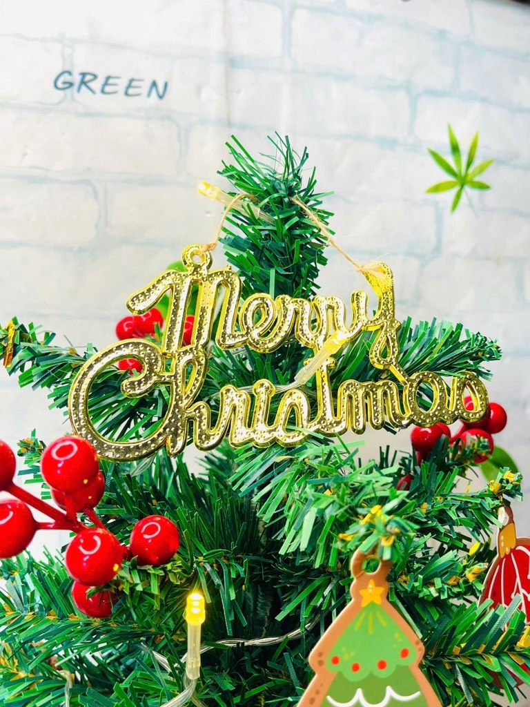 Cây Thông Noel 60cm Kèm Phụ Kiện Đèn Led Mẫu Mới (14)