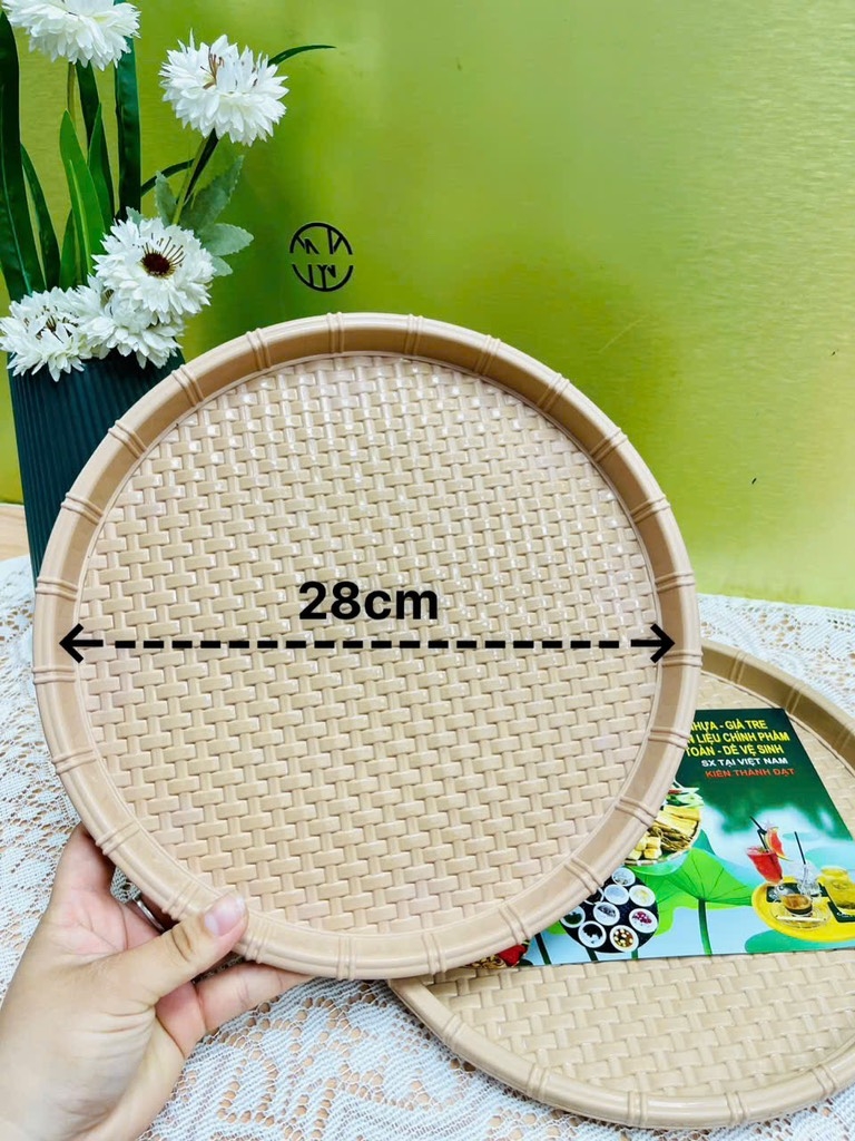 Mẹt Nhựa Giả Tre 28cm Cty Thành Đạt (2)