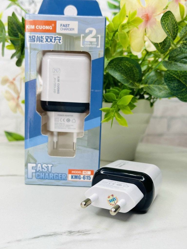 CỐC SẠC NHANH 3A CHÍNH HÃNG KIM CƯƠNG MÃ 615 (3)