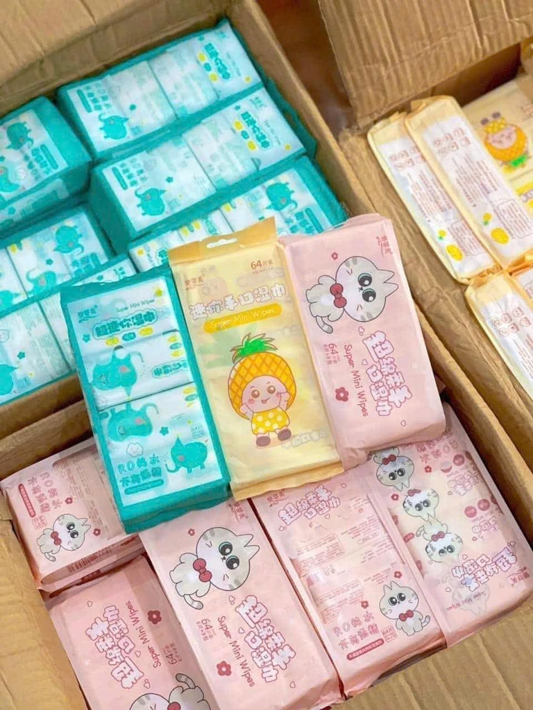 Combo 8 Gói Khăn Ướt Mini Bỏ Túi Tiện Lợi (1)