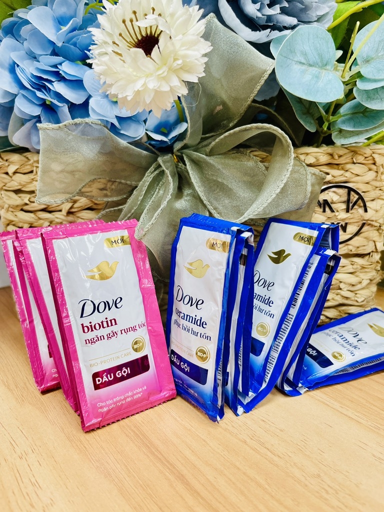 DÂY 10 GÓI DẦU GỘI DOVE PHỤC HỒI HƯ TỔN