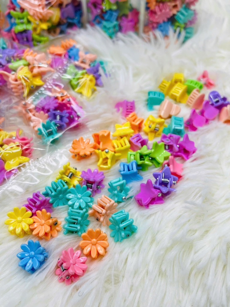 SET 10 KẸP TÓC NHÍ NHIỀU MÀU ( MUA HỘP ZÁ 35k) (1)