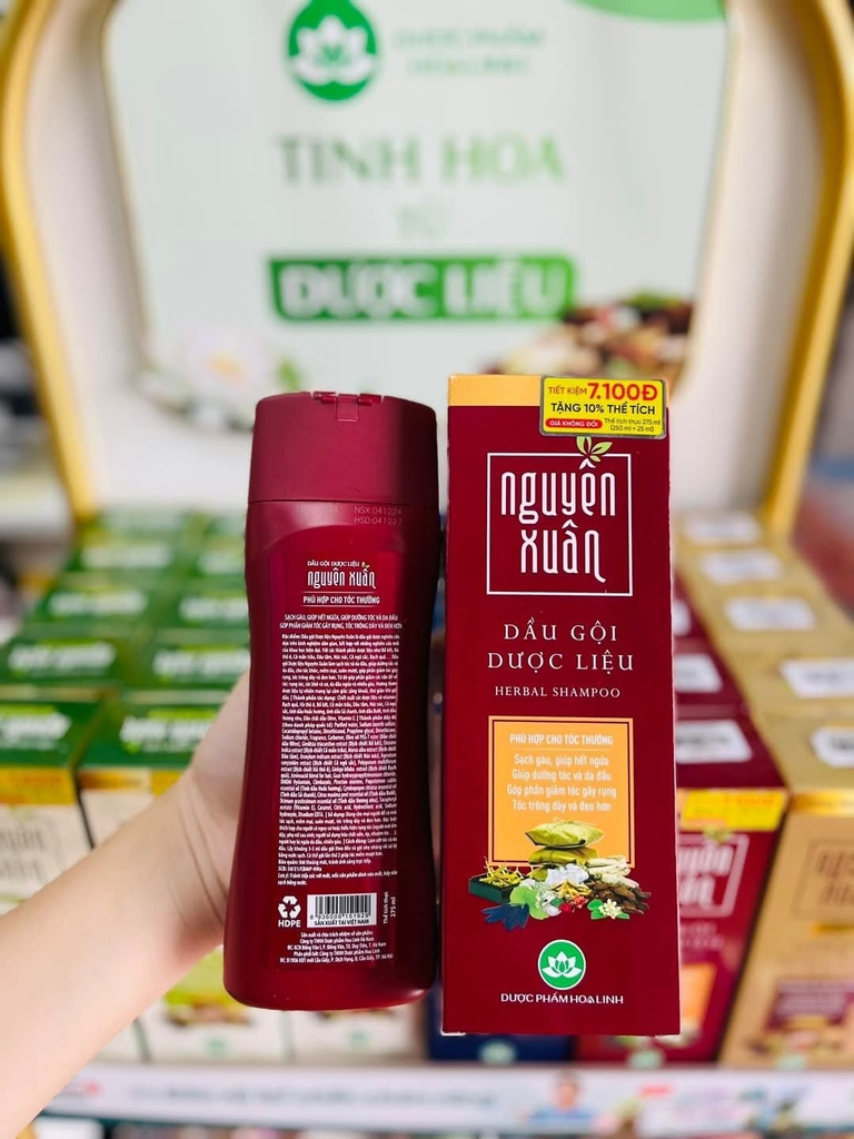 Dầu Gội Đầu Nguyên Xuân 350ml Dược Liệu Nâu (6) '
