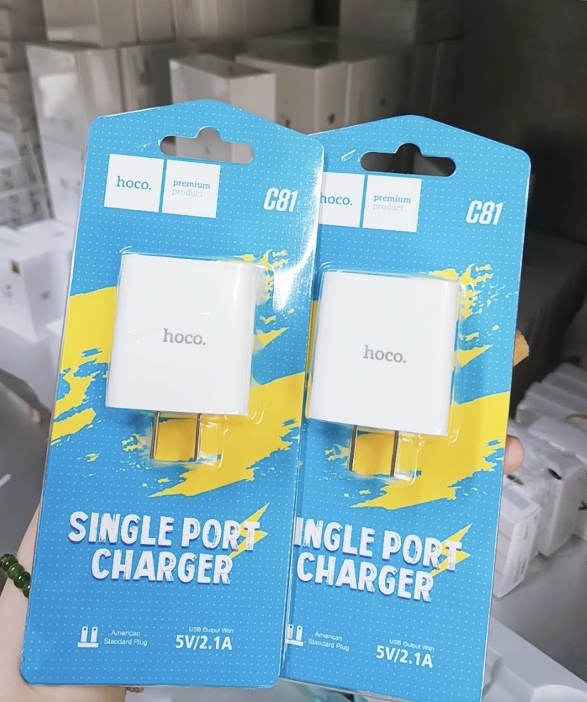 Cóc Sạc Nhanh 2.1A C81 Chính Hãng Hoco Cổng Usb (3)