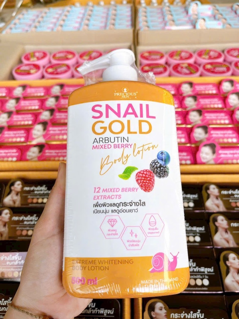 SỮA DƯỠNG THỂ TRẮNG DA BODY SNAIL GOLD THAILAND (15) '