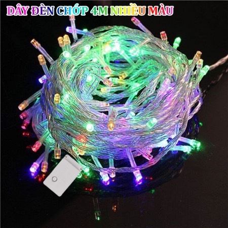 DÂY ĐÈN LED 4 MÉT TRANG TRÍ NHIỀU MÀU - TÍM - XANH LÁ-XANH DƯƠNG-ĐỎ-VÀNG-TRẮNG (2)