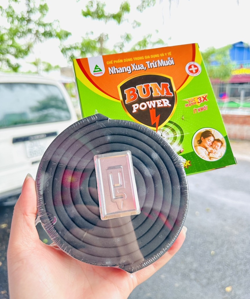 Nhang Muỗi BUM POWER CHÍNH HÃNG Ít Khói Hương Thảo Dược