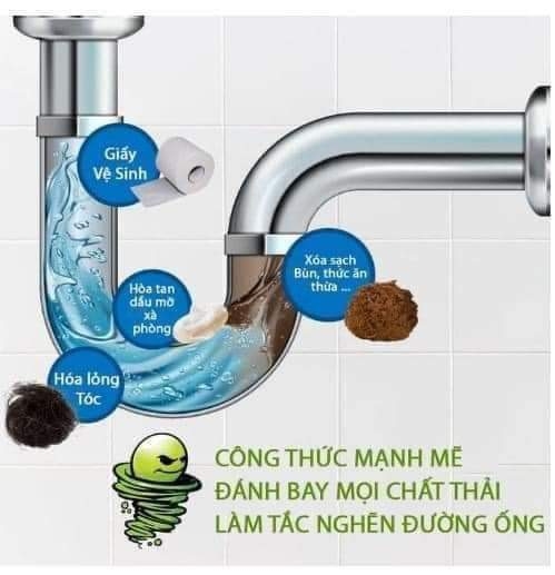 Bột Thông Cống Nắp Xanh Loại 1 Hàng Chuẩn NĐ (1) '