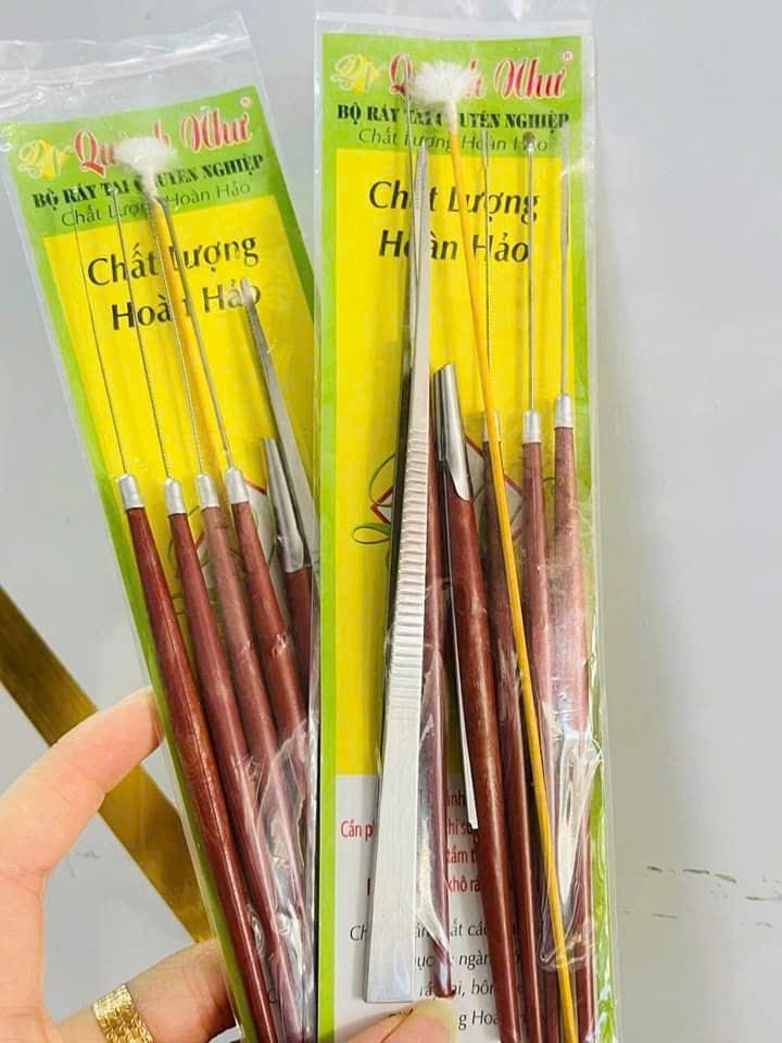 Dụng Cụ Lấy Ráy Tai Thân Gỗ 7 Món (2)