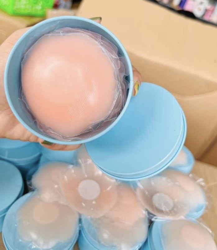 COMBO 10 Miếng DÁN TI, DÁN NGỰC SILICON SIÊU DÍNH, HỘP ĐỰNG XANH (3)