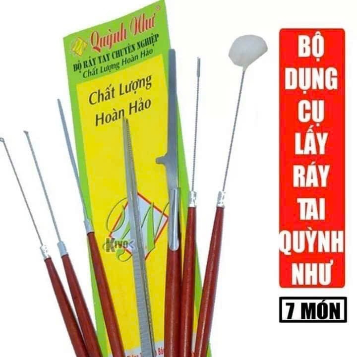 Dụng Cụ Lấy Ráy Tai Thân Gỗ 7 Món (2)