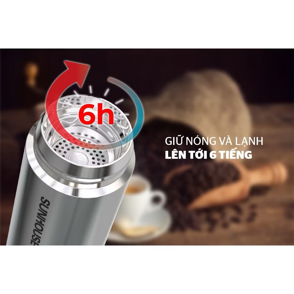 Bình Giữ Nhiệt Sunhouse Inox 304 Xịn 450ml (8) '