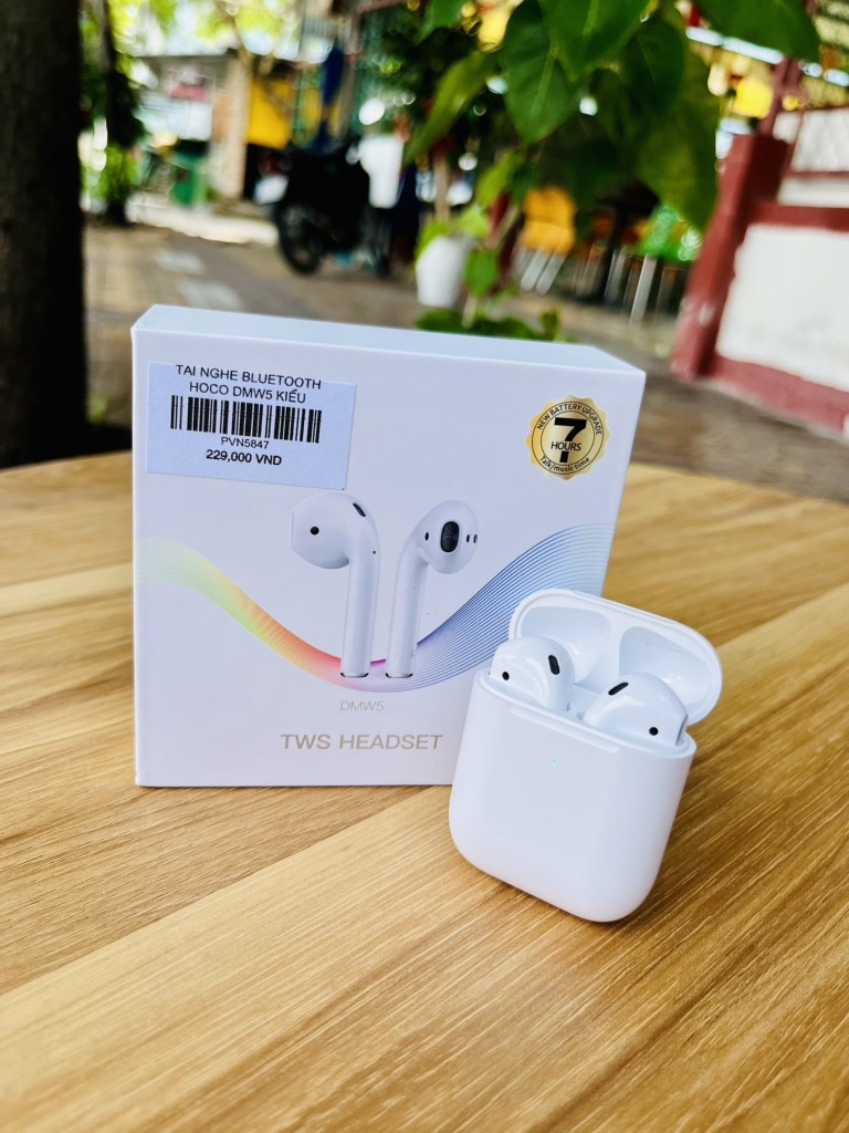 TAI NGHE BLUETOOTH HOCO DMW5 KIỂU AIRPODS 2 CHÍNH HÃNG (24)
