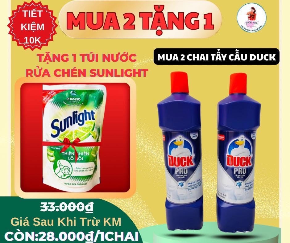 KM CHAI TẨY CẦU DUCK PRO CHÍNH HÃNG 900ml (1)