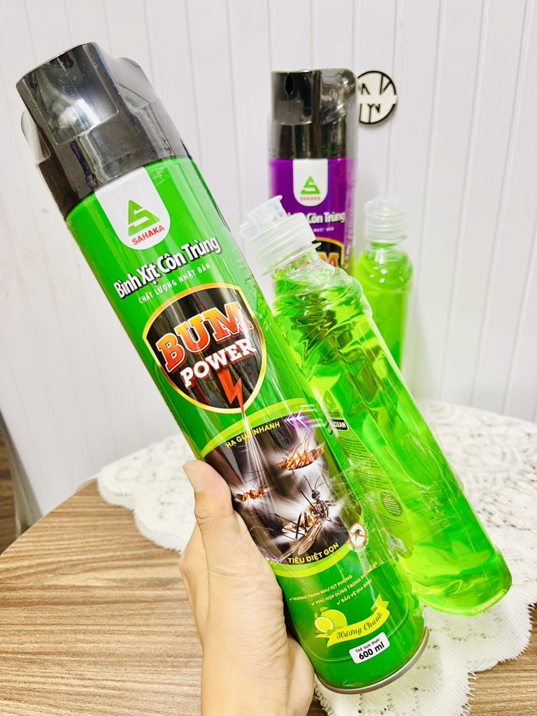 XỊT MUỖI BUM POWER CHÍNH HÃNG TẶNG KÈM NƯỚC RỬA CHÉN (4)
