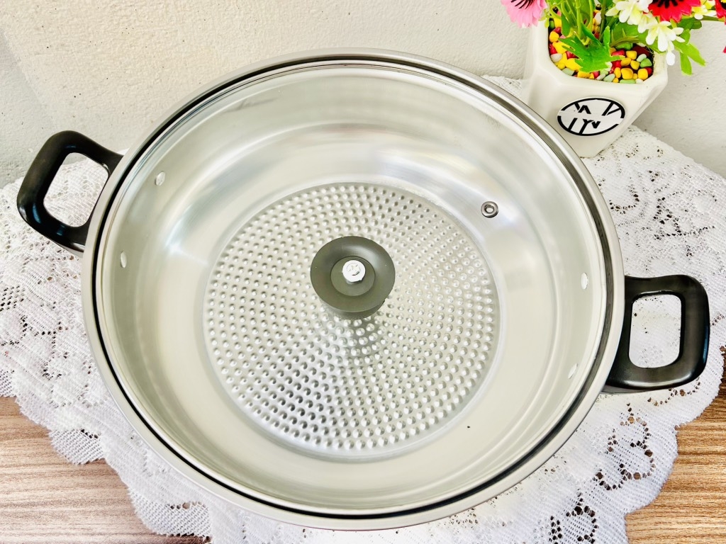 NỒI INOX 28cm NẮP THUỶ TINH LOẠI NẶNG (5)
