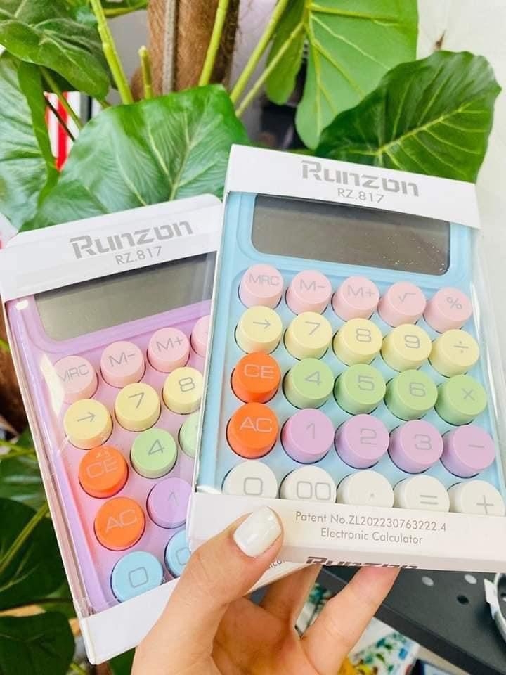 Máy Tính 12 Chữ Số Cỡ Lớn Màu Sắc Xinh Xắn (4)
