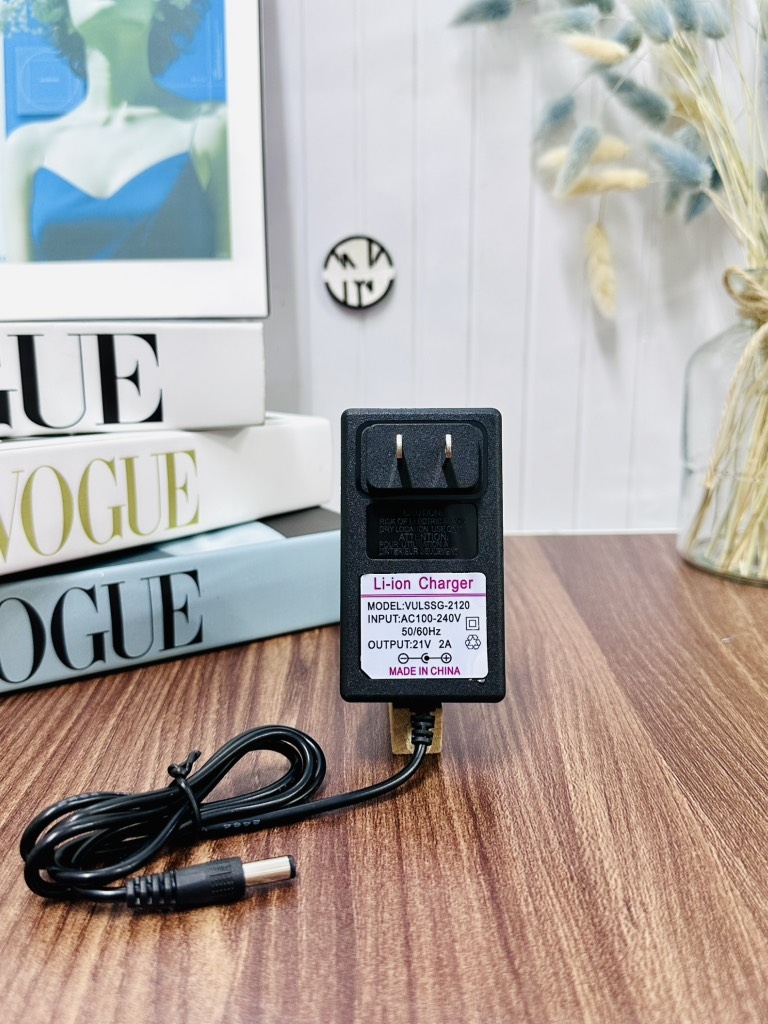 ADAPTER 21V - 2A SẠC PIN QUẠT SẮT HOẶC PIN MÁY KHOAN (4)