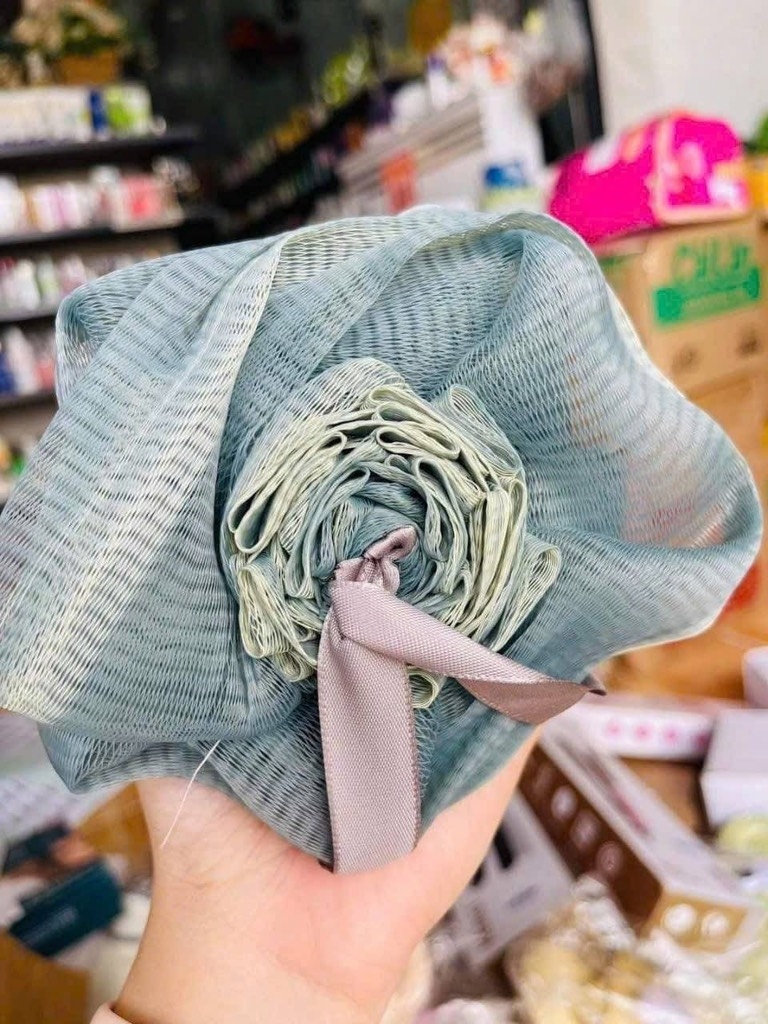 Bông Tắm Lưới Hình Hoa Hồng (2)