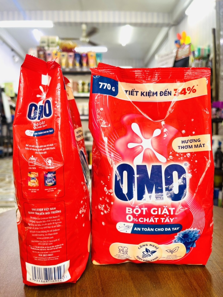 TÚI BỘT GIẶT OMO 770g HƯƠNG THƠM MÁT CHÍNH HÃNG (2) '