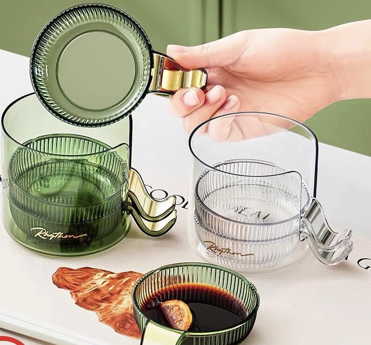 Chén Đựng Nước Chấm 4 Ngăn ( Mua 4 Tặng Khay) (1)