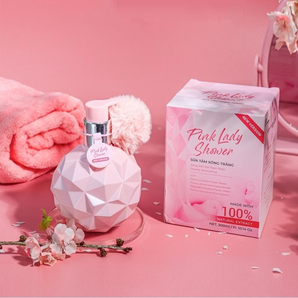 SỮA TẮM TRẮNG MỊN DA PINK LADY XỊN (10) '