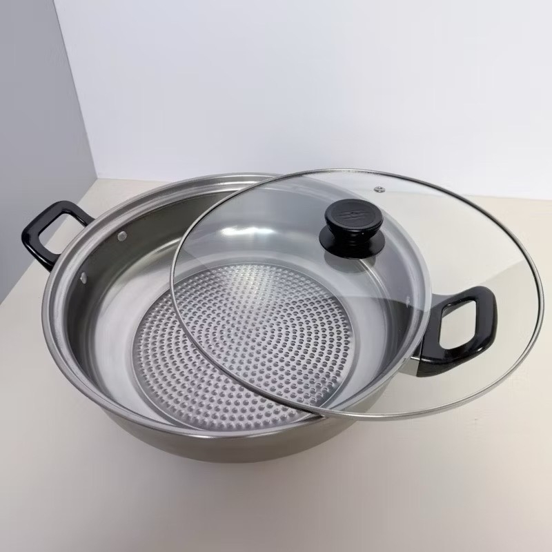 NỒI INOX 28cm NẮP THUỶ TINH LOẠI NẶNG (5)