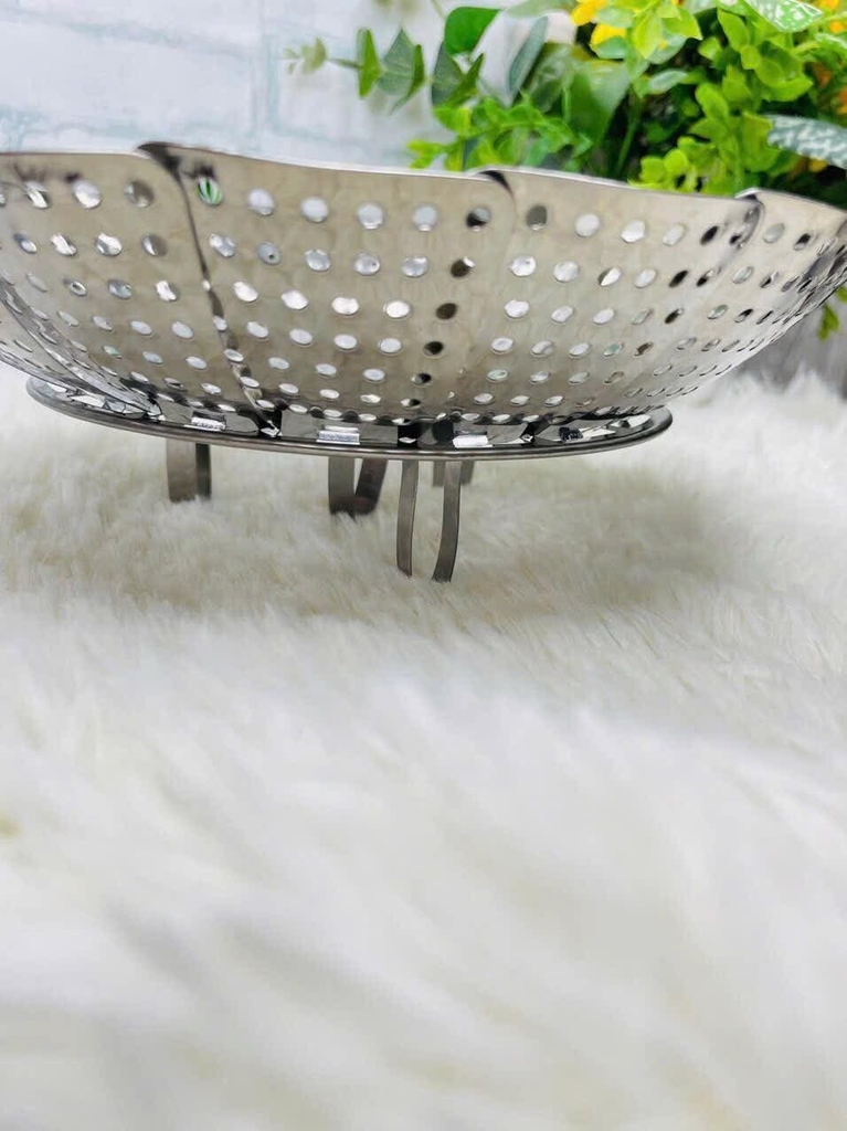 Rổ Hấp Inox Xếp Gọn Tiện Lợi 24cm (2)