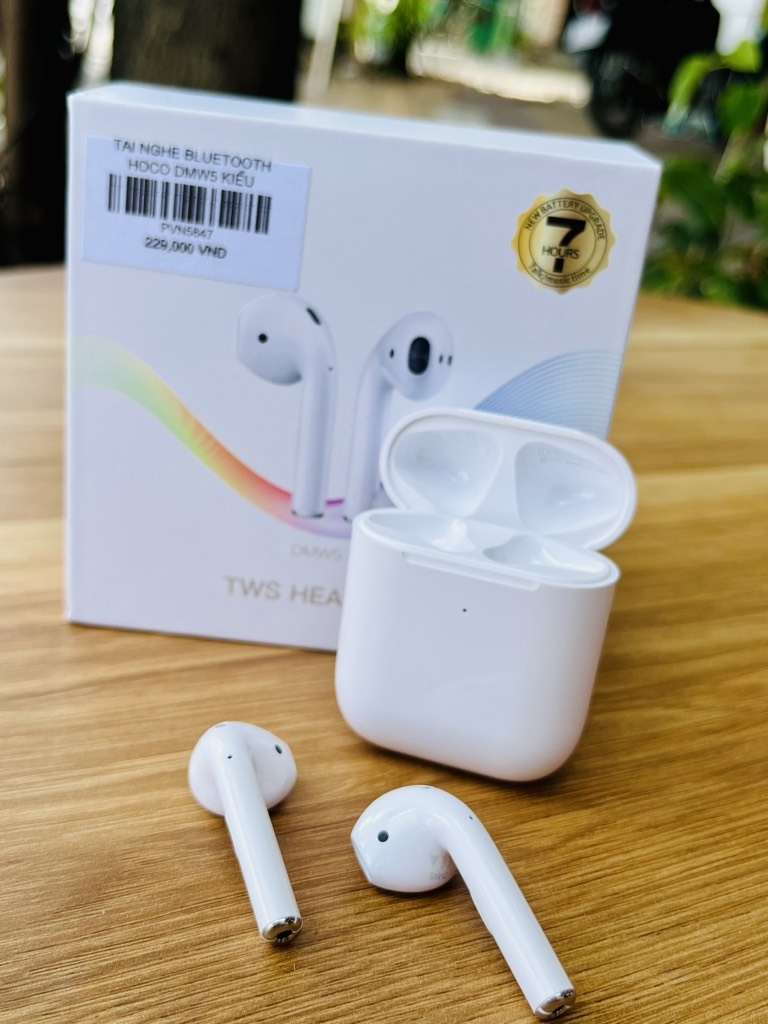 TAI NGHE BLUETOOTH HOCO DMW5 KIỂU AIRPODS 2 CHÍNH HÃNG (24)